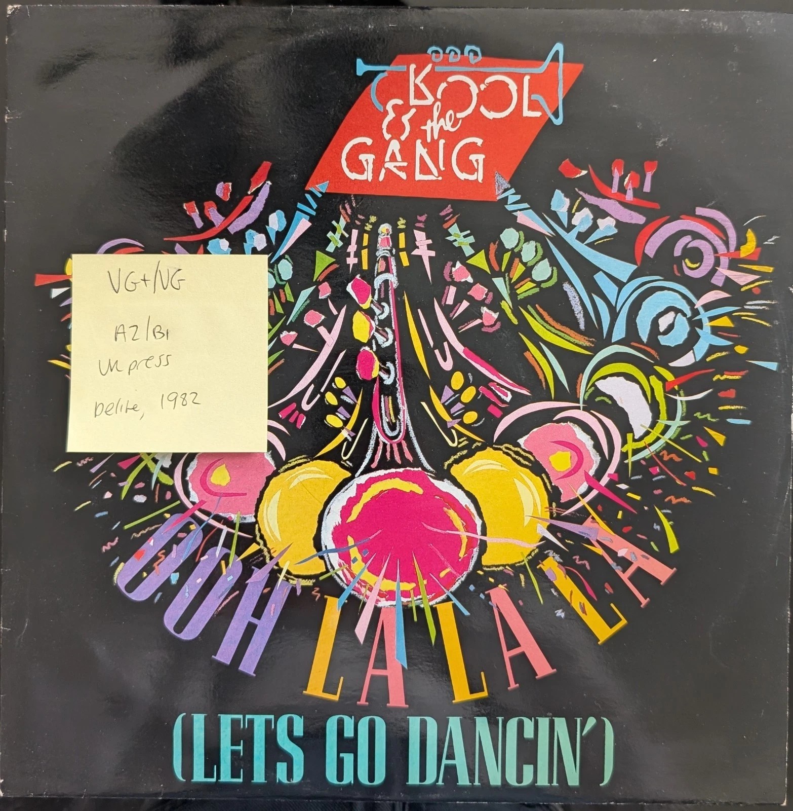 Kool & The Gang Ooh La, La, La Vinyl Record 12" VG+/VG DEX 9 1982 sleeve Kool & The Gang Ooh La, La, La Vinyl Record 12" VG+/VG DEX 9 1982 sleeve