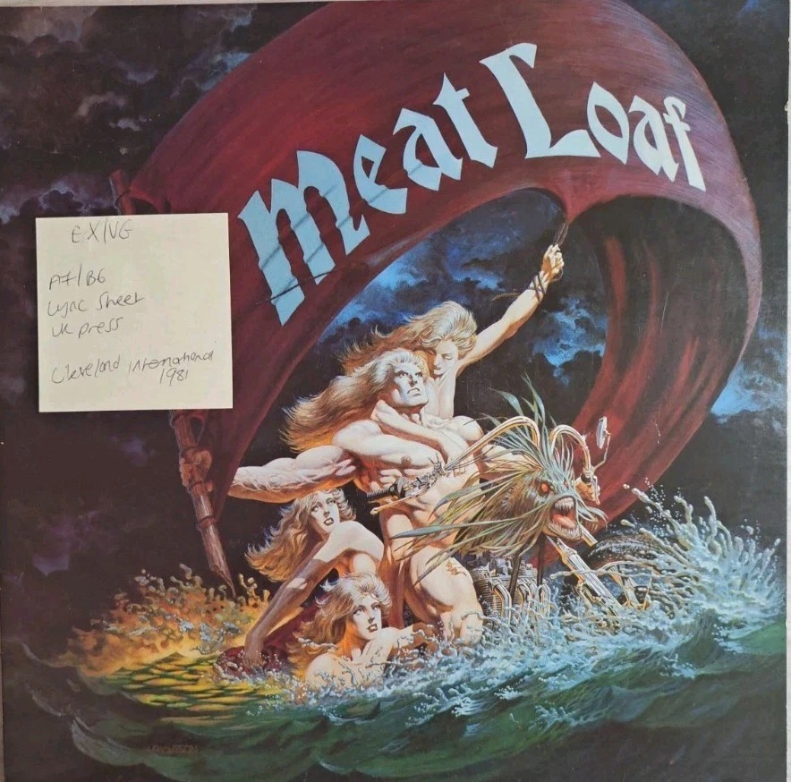 Meat Loaf Dead Ringer Vinyl Record LP EX/VG EPC83645 1981 vinyl record sleeve Meat Loaf Dead Ringer Vinyl Record LP EX/VG EPC83645 1981 vinyl record sleeve