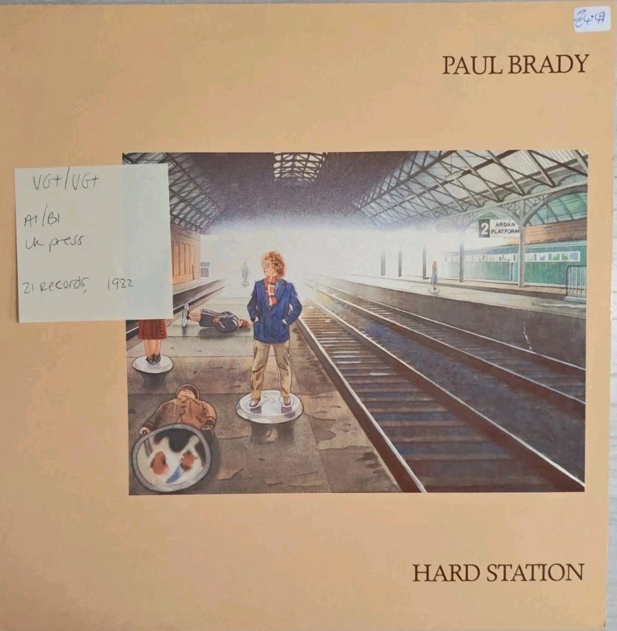 Paul Brady Hard Station Vinyl Record LP VG+/VG+ POLS1072 1982 sleeve Paul Brady Hard Station Vinyl Record LP VG+/VG+ POLS1072 1982 sleeve