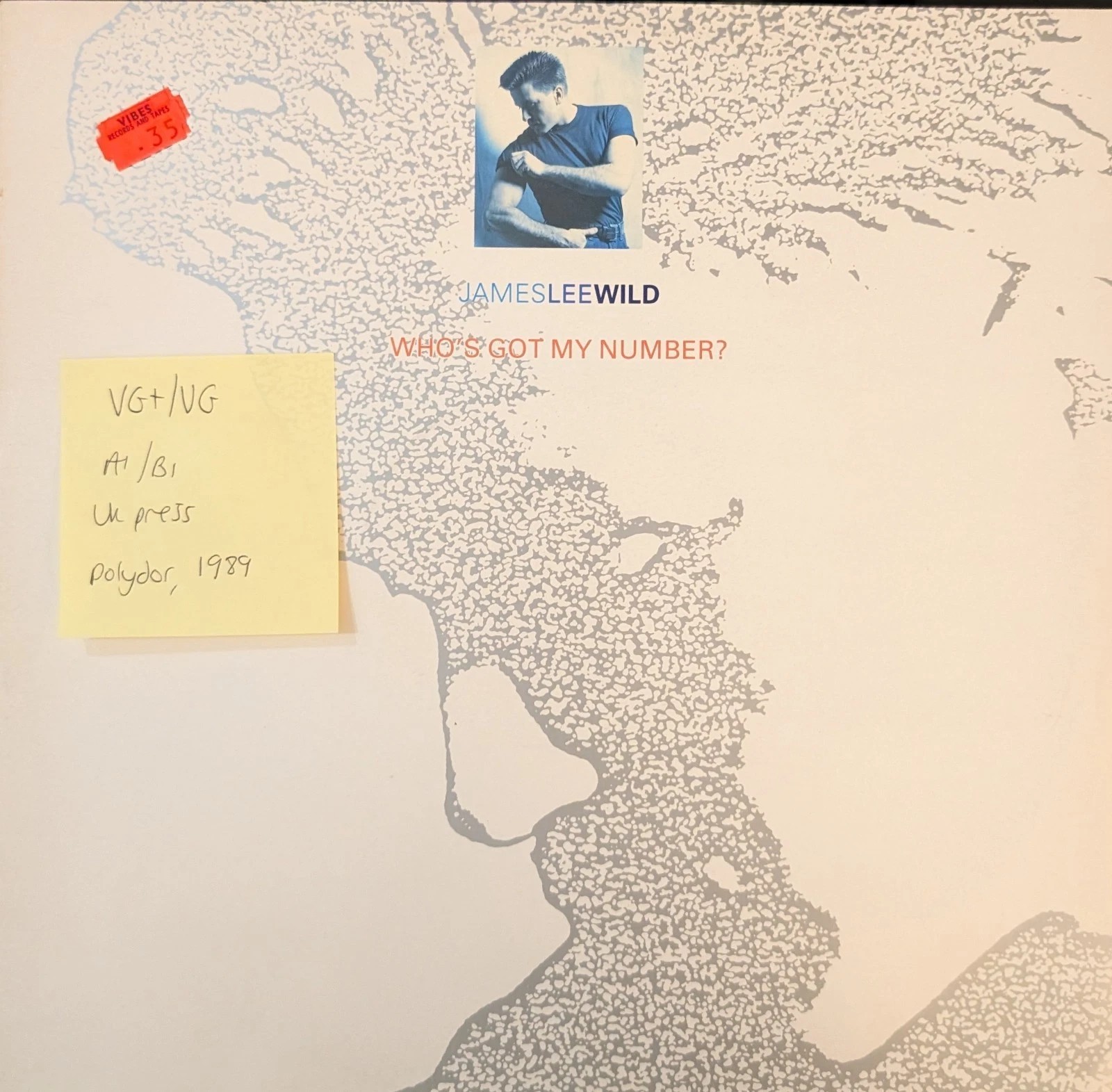 James Lee Wild Who's Got My Number? Vinyl Record 12" VG/VG JLWX2 1989 sleeve James Lee Wild Who's Got My Number? Vinyl Record 12" VG/VG JLWX2 1989 sleeve