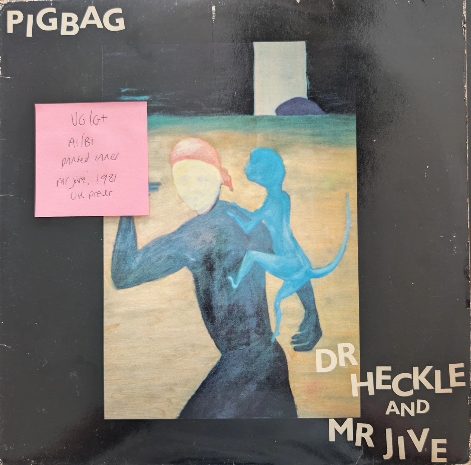 Pigbag Dr Heckle & Mr Jive Vinyl Record VG/G+ Y17LP 1981 vinyl record sleeve Pigbag Dr Heckle & Mr Jive Vinyl Record VG/G+ Y17LP 1981 vinyl record sleeve