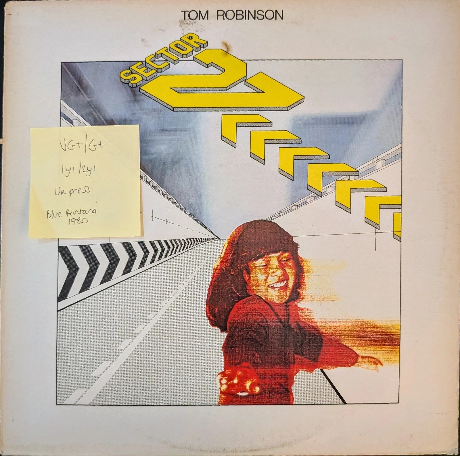 Tom Robinson Sector 27 Vinyl Record LP VG+/G+ 6359 039 1980 sleeve Tom Robinson Sector 27 Vinyl Record LP VG+/G+ 6359 039 1980 sleeve