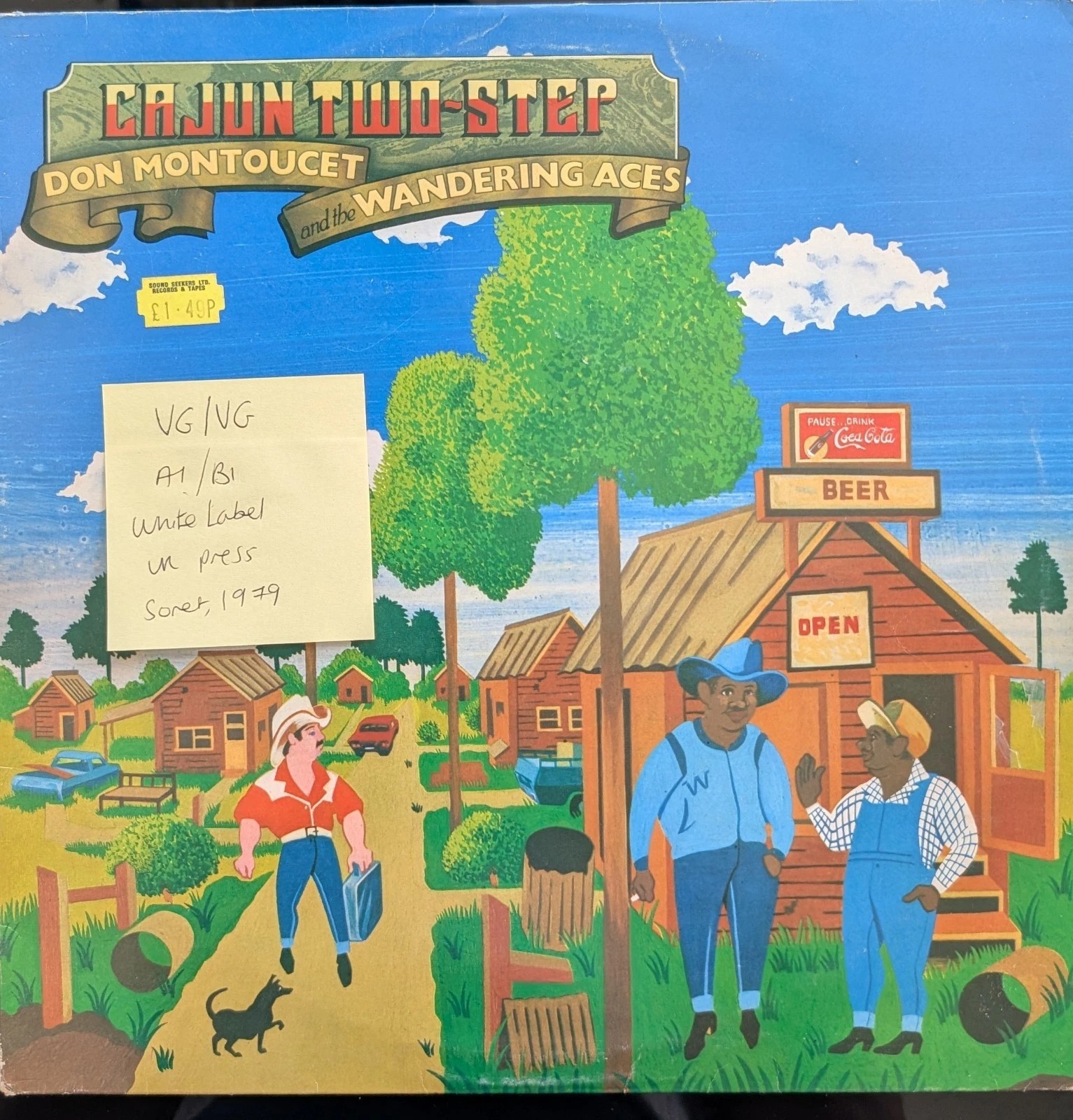 Don Montoucet And The Wandering Aces Cajun Two-Step Vinyl Record VG/VG SNTF 805 sleeve Don Montoucet And The Wandering Aces Cajun Two-Step Vinyl Record VG/VG SNTF 805 sleeve