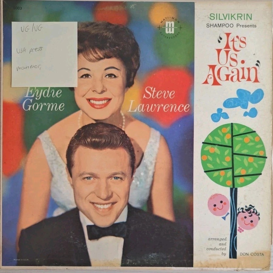 Eydie Gorme Steve Lawrence It’s Us Again Vinyl Record VG/VG 8003 sleeve Eydie Gorme Steve Lawrence It’s Us Again Vinyl Record VG/VG 8003 sleeve