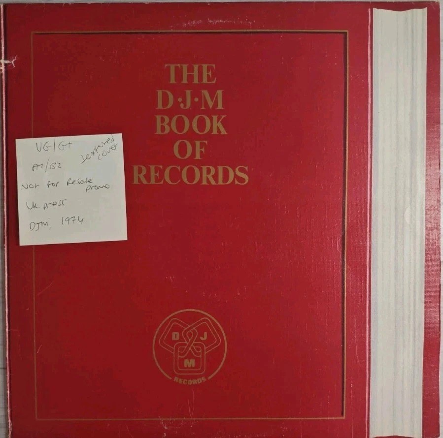 Various The D.J.M. Book Of Records Vinyl Record LP VG/G+ SPEC104 1974 sleeve Various The D.J.M. Book Of Records Vinyl Record LP VG/G+ SPEC104 1974 sleeve