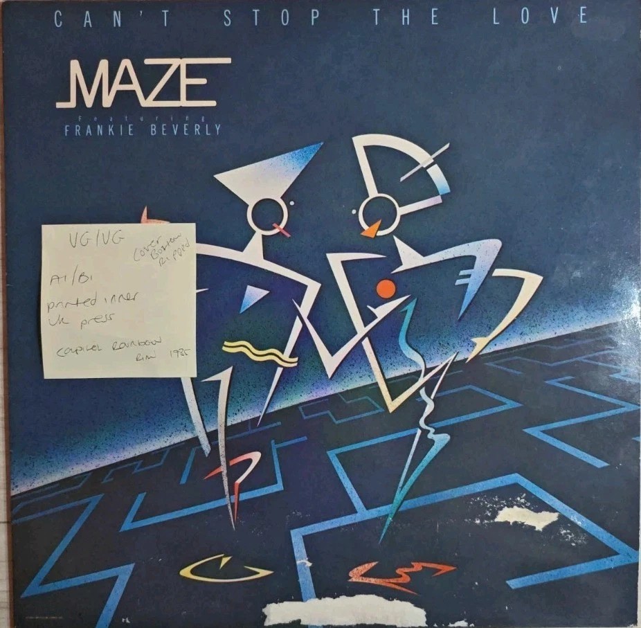 Maze Can't Stop The Music Vinyl Record VG/VG MAZE1 1985 sleeve Maze Can't Stop The Music Vinyl Record VG/VG MAZE1 1985 sleeve