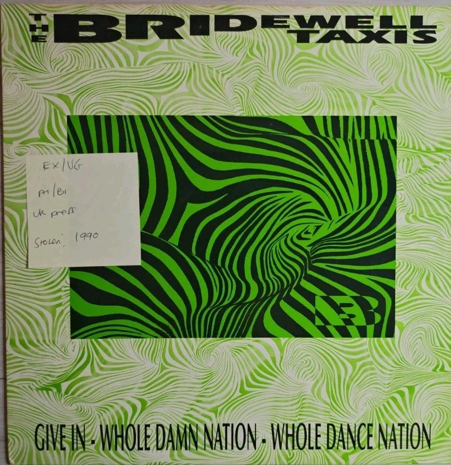 Bridewell Taxis Give In Vinyl Record 12" EX/VG BLAG 2 1990 sleeve Bridewell Taxis Give In Vinyl Record 12" EX/VG BLAG 2 1990 sleeve