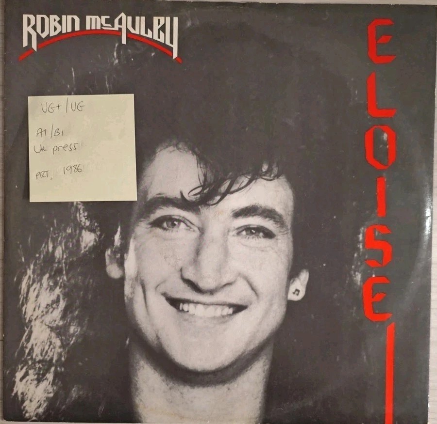 Robin McAuley Eloise / Don't Say Goodbye Vinyl Record 12" VG+/VG 12P338 1986 sleeve Robin McAuley Eloise / Don't Say Goodbye Vinyl Record 12" VG+/VG 12P338 1986 sleeve
