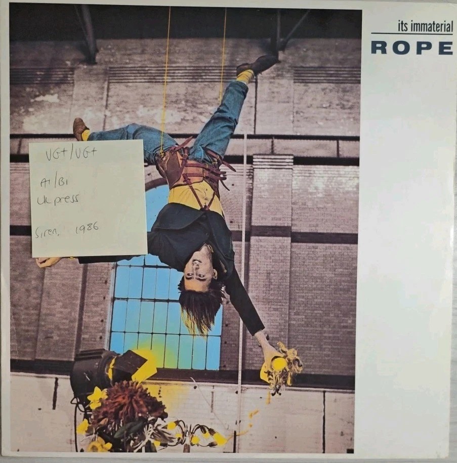 It's Immaterial Rope Vinyl Record 12" VG+/VG+ SIREN38-12 1986 sleeve It's Immaterial Rope Vinyl Record 12" VG+/VG+ SIREN38-12 1986 sleeve