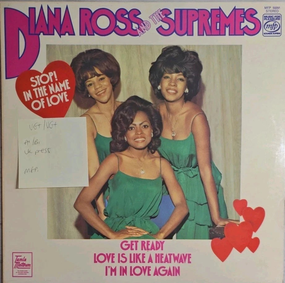 Diana Ross & The Supremes Stop In The Name Of Love Vinyl Record VG+/VG+ MFP50 sleeve Diana Ross & The Supremes Stop In The Name Of Love Vinyl Record VG+/VG+ MFP50 sleeve