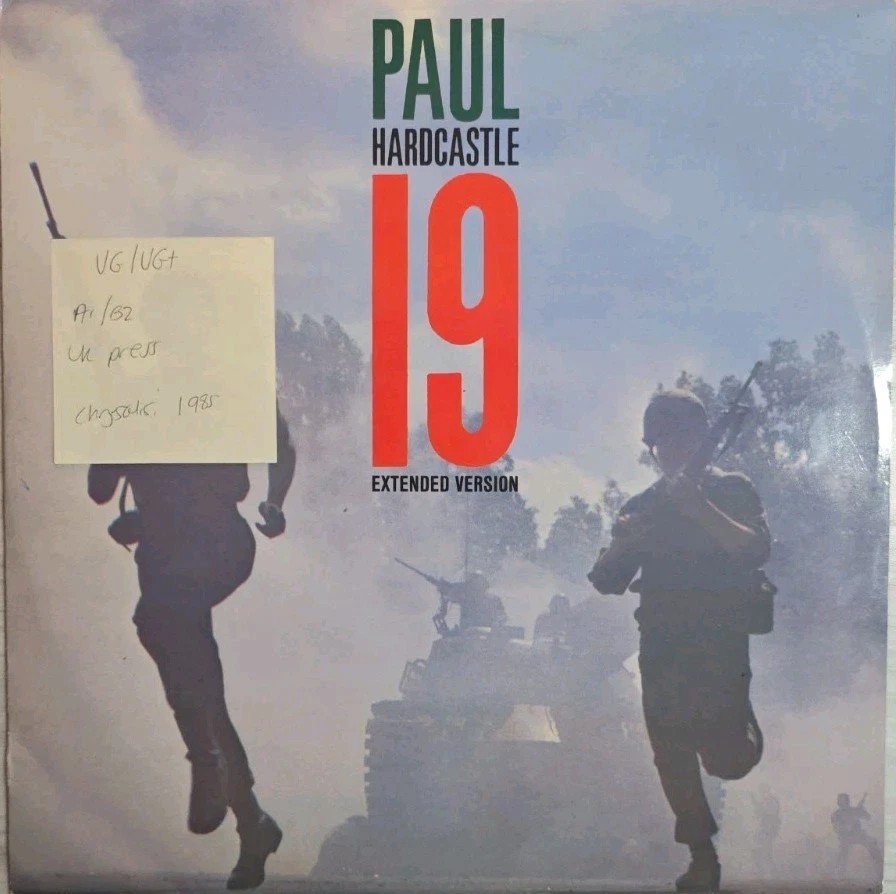 Paul Hardcastle 19 Vinyl Record 12" VG/VG+ CHS122860 1985 vinyl record sleeve Paul Hardcastle 19 Vinyl Record 12" VG/VG+ CHS122860 1985 vinyl record sleeve
