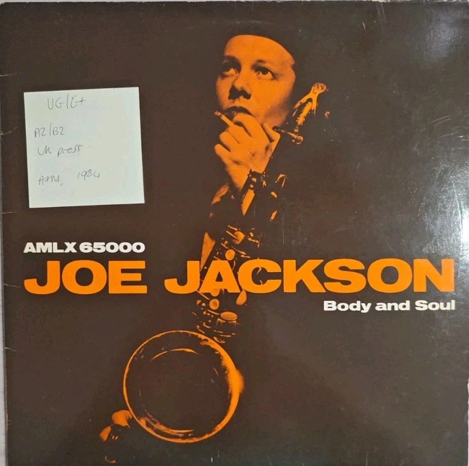 Joe Jackson Body & Soul Vinyl Record LP VG/G+ AMLX 65000 1984 vinyl record sleeve Joe Jackson Body & Soul Vinyl Record LP VG/G+ AMLX 65000 1984 vinyl record sleeve