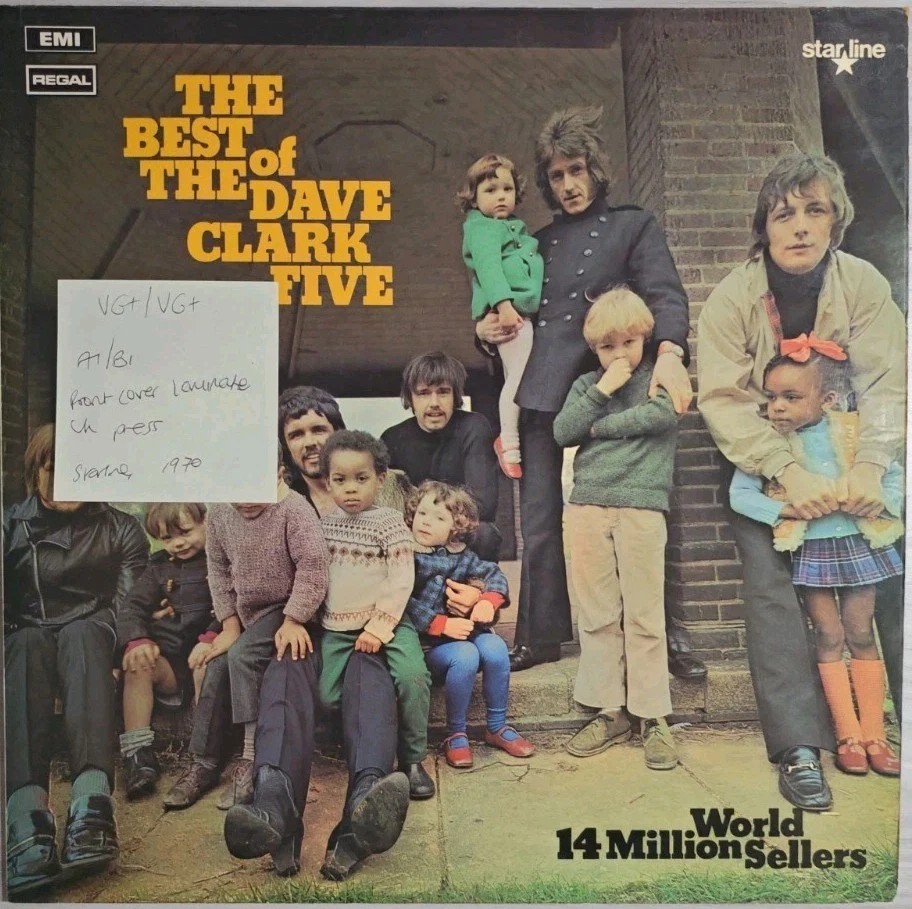 The Dave Clark Five The Best Of Vinyl Record LP VG+/VG+ SRS5037 1970 vinyl record sleeve The Dave Clark Five The Best Of Vinyl Record LP VG+/VG+ SRS5037 1970 vinyl record sleeve