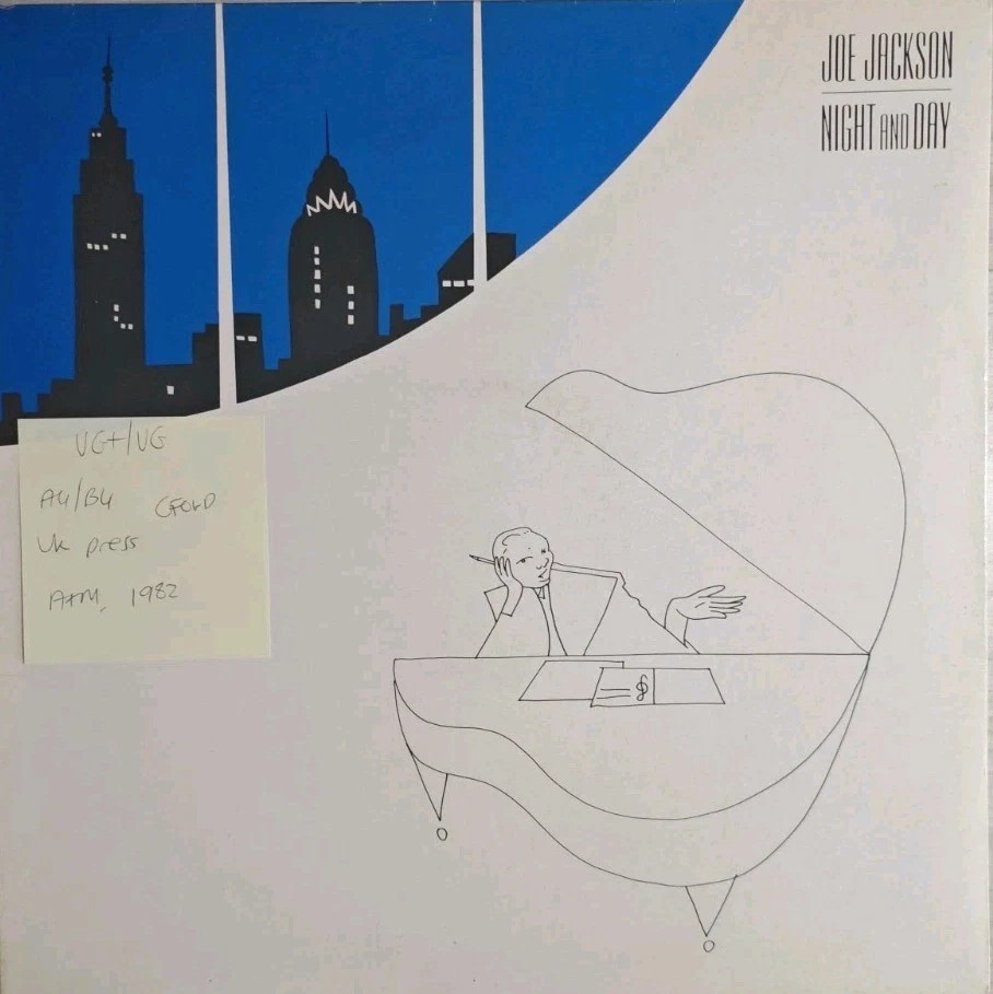 Joe Jackson Night And Day Vinyl Record LP VG+/VG AMLH 64906 1982 vinyl record sleeve Joe Jackson Night And Day Vinyl Record LP VG+/VG AMLH 64906 1982 vinyl record sleeve