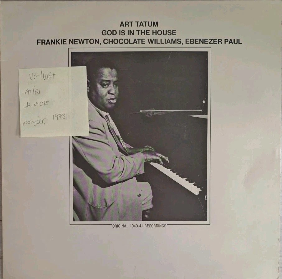 Art Tatum God Is In The House Vinyl Record LP VG/VG+ 2344043 1973 sleeve Art Tatum God Is In The House Vinyl Record LP VG/VG+ 2344043 1973 sleeve