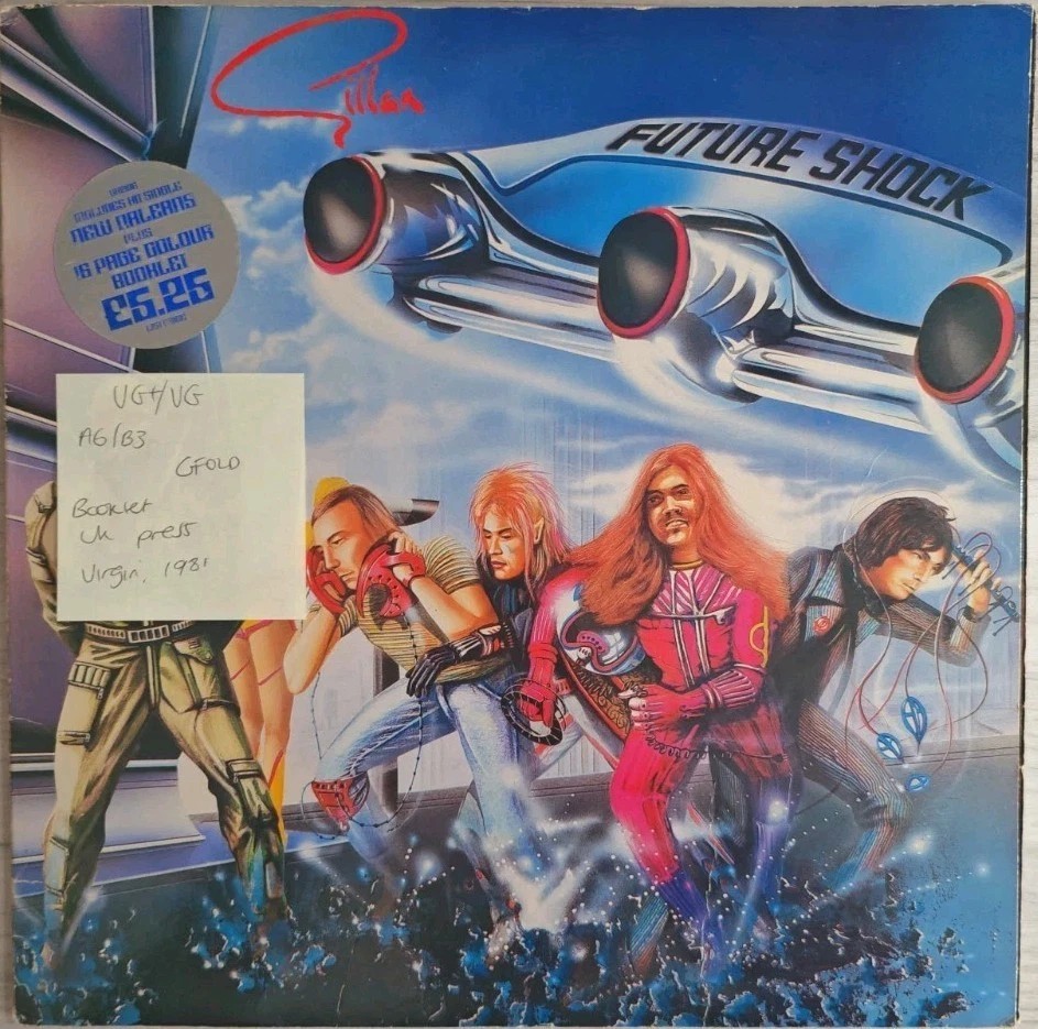 Gillan Future Shock Vinyl Record VG+/VG UK2196 1981 sleeve Gillan Future Shock Vinyl Record VG+/VG UK2196 1981 sleeve