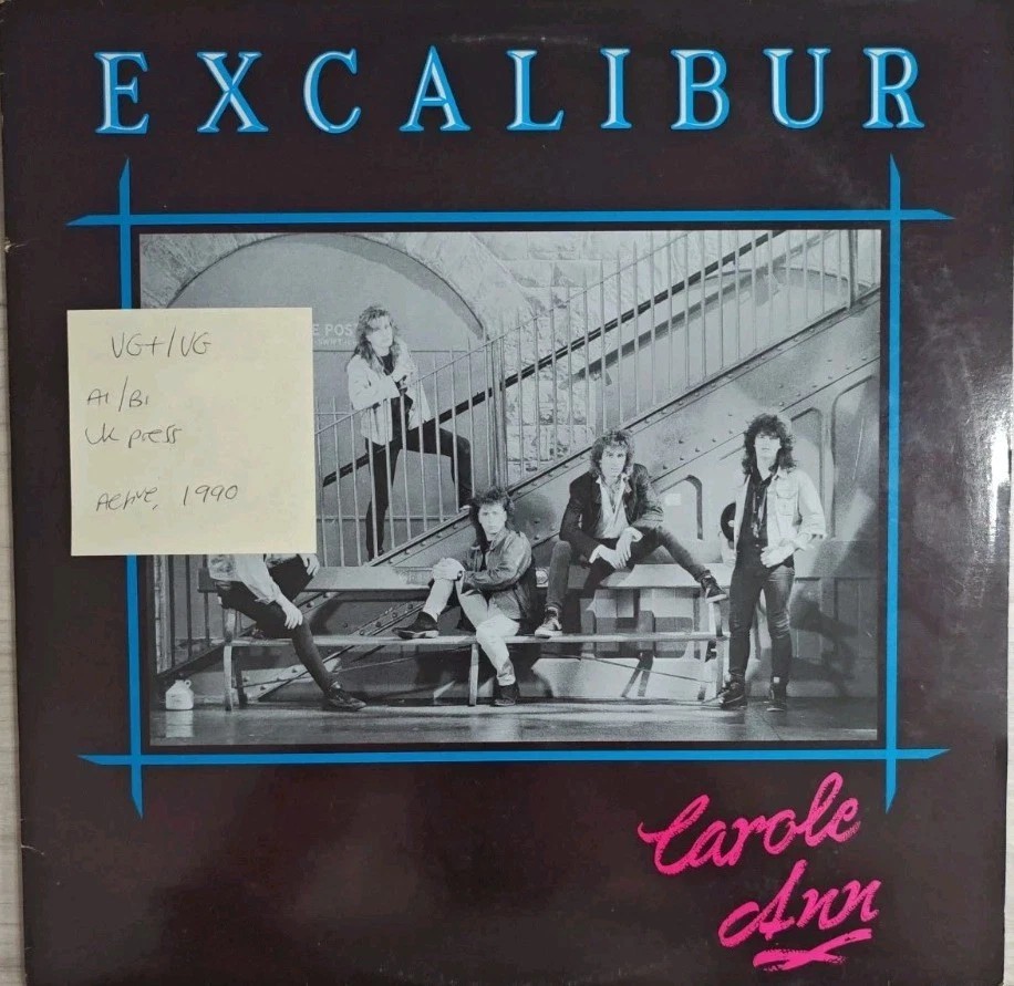 Excalibur Carole Ann Vinyl Record 12" VG+/VG 12ATV101 1990 sleeve Excalibur Carole Ann Vinyl Record 12" VG+/VG 12ATV101 1990 sleeve
