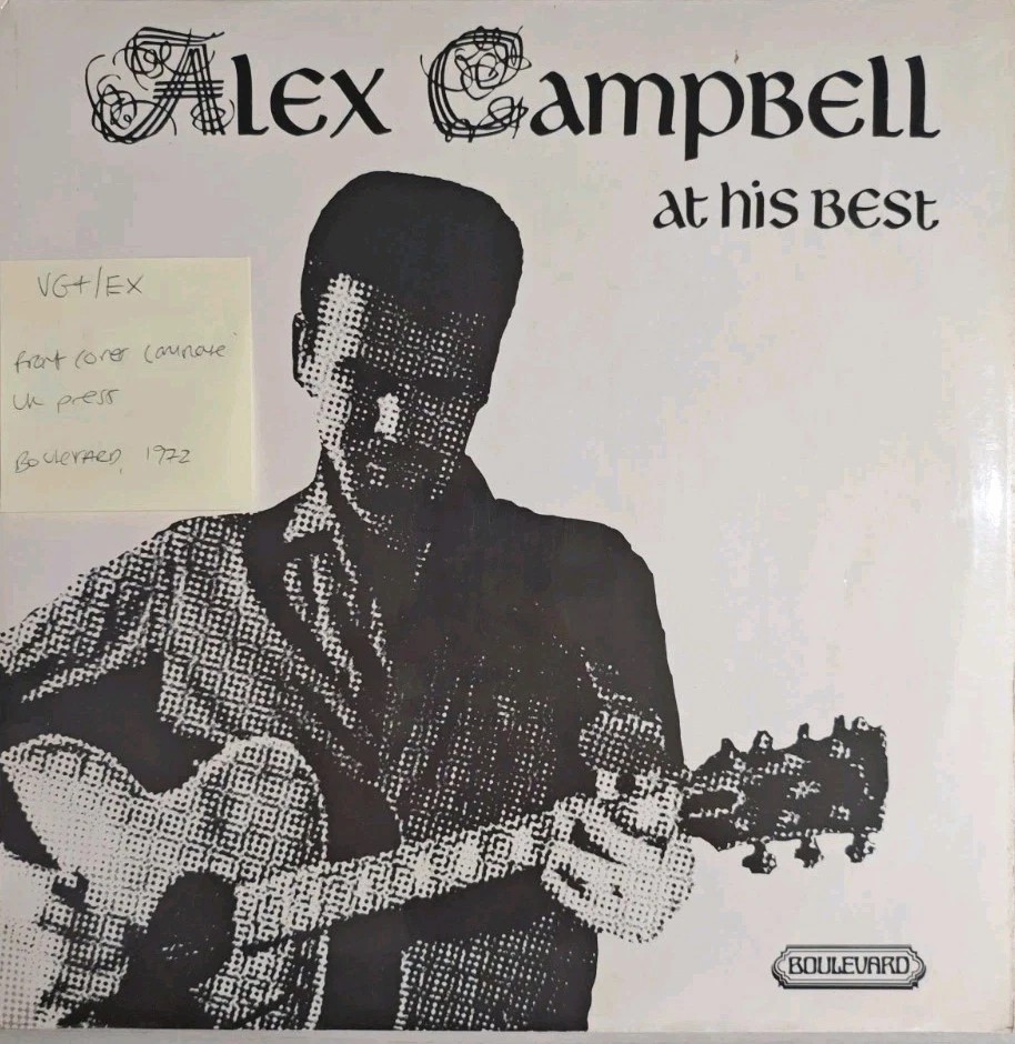 Alex Campbell At His Best Vinyl Record VG+/EX 4073 1972 sleeve Alex Campbell At His Best Vinyl Record VG+/EX 4073 1972 sleeve
