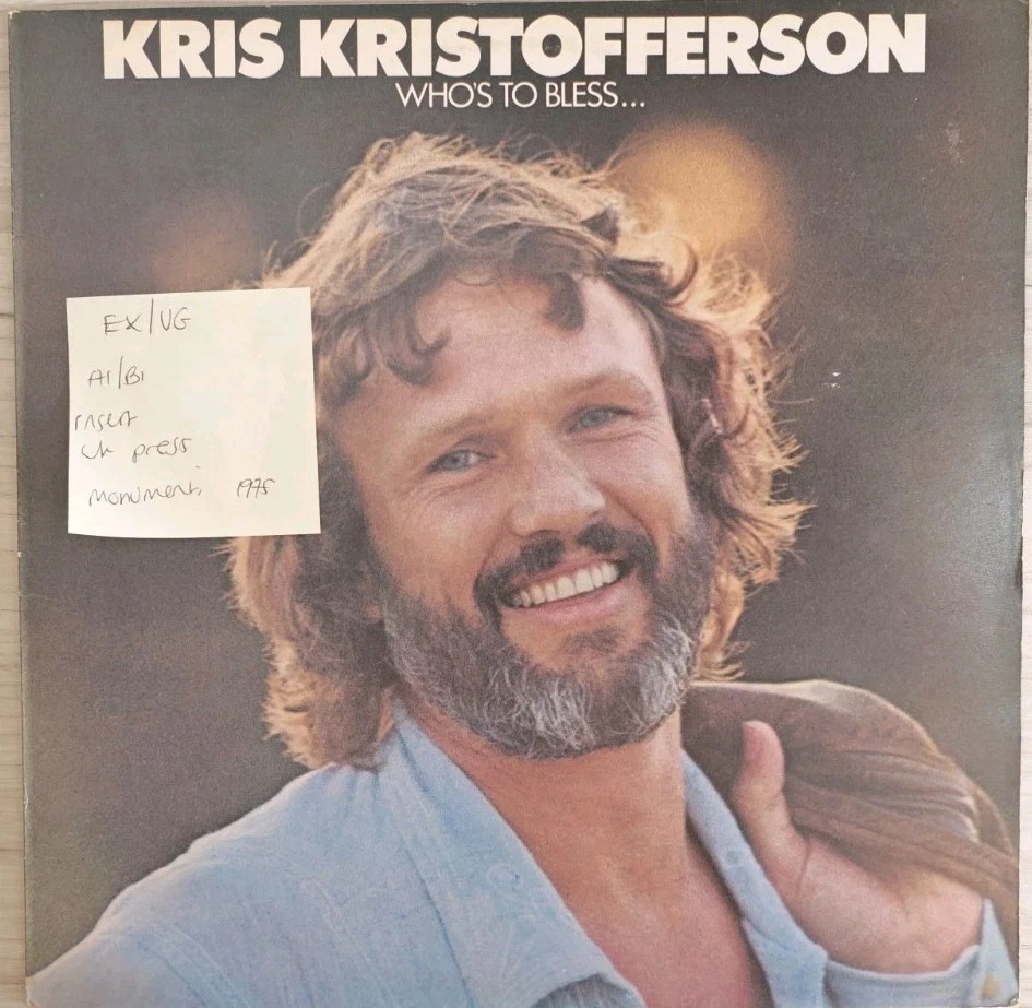 Kris Kristofferson Who's To Bless And Who's To Blame Vinyl Record EX/VG MNT69158 sleeve Kris Kristofferson Who's To Bless And Who's To Blame Vinyl Record EX/VG MNT69158 sleeve