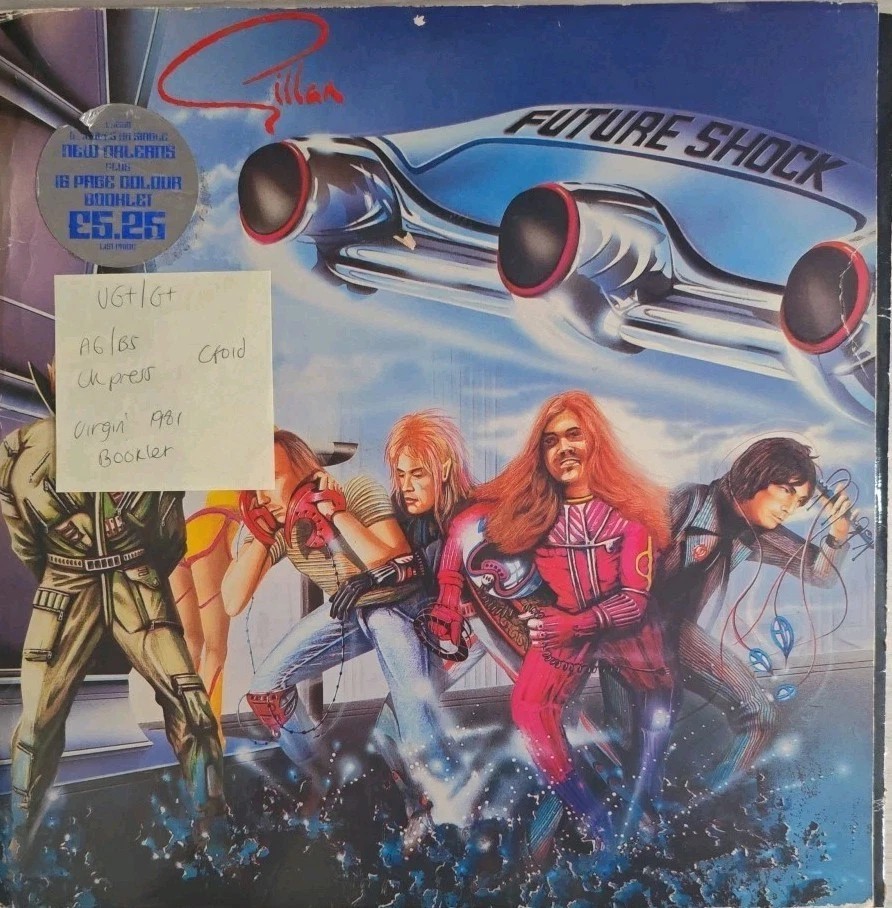 Ian Gillan Future Shock Vinyl Record VG+/G+ UH2196 1981 sleeve Ian Gillan Future Shock Vinyl Record VG+/G+ UH2196 1981 sleeve