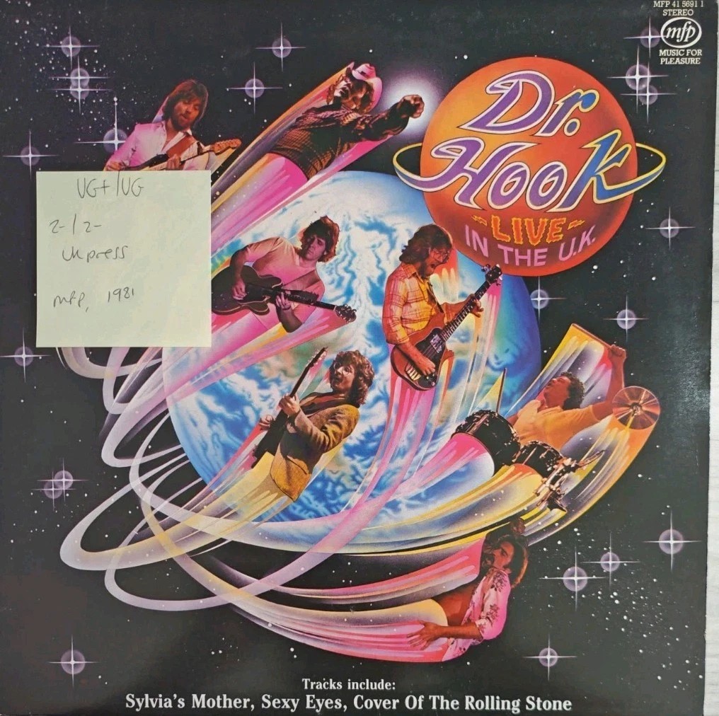 Dr. Hook Live In The U.K. Vinyl Record LP VG+/VG MFP415691 1985 sleeve Dr. Hook Live In The U.K. Vinyl Record LP VG+/VG MFP415691 1985 sleeve
