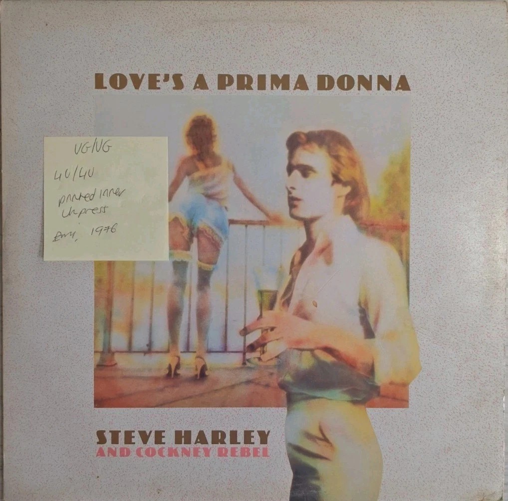 Steve Harley And Cockney Rebel Love's A Prima Donna Vinyl Record VG/VG EMC 3156 sleeve Steve Harley And Cockney Rebel Love's A Prima Donna Vinyl Record VG/VG EMC 3156 sleeve