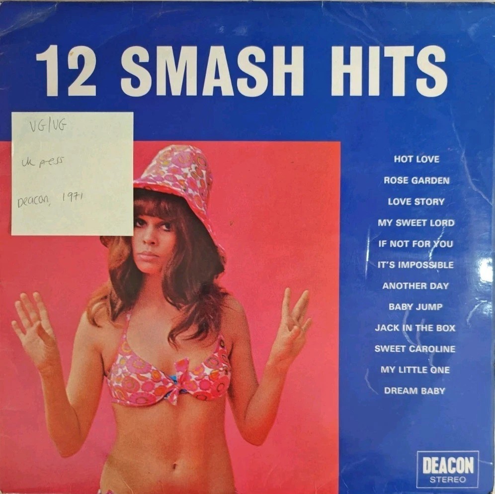 Various 12 Smash Hits Vinyl Record VG/VG DEA 1051 1971 sleeve Various 12 Smash Hits Vinyl Record VG/VG DEA 1051 1971 sleeve