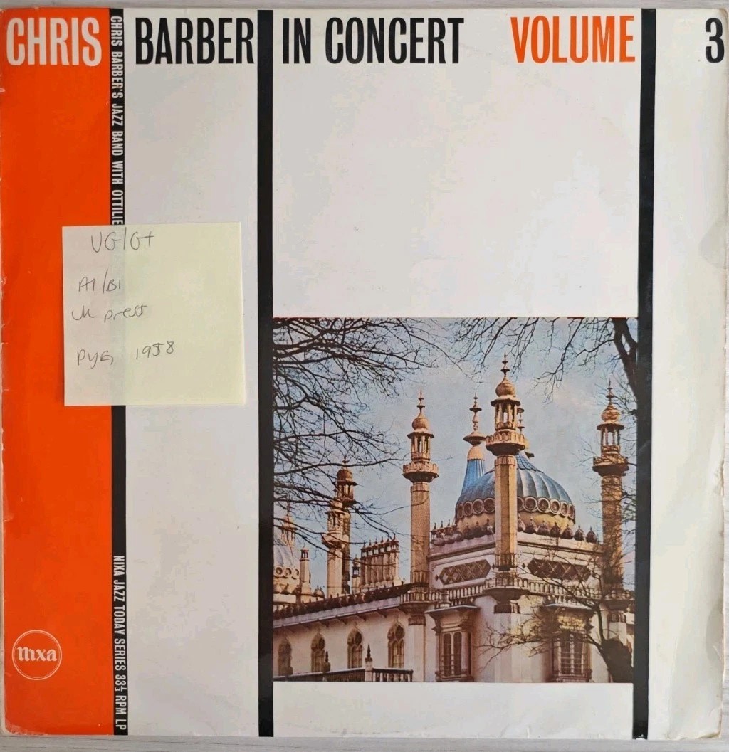 Chris Barber In Concert Volume 3 Vinyl Record LP VG/G+ NJL17 1958 sleeve Chris Barber In Concert Volume 3 Vinyl Record LP VG/G+ NJL17 1958 sleeve