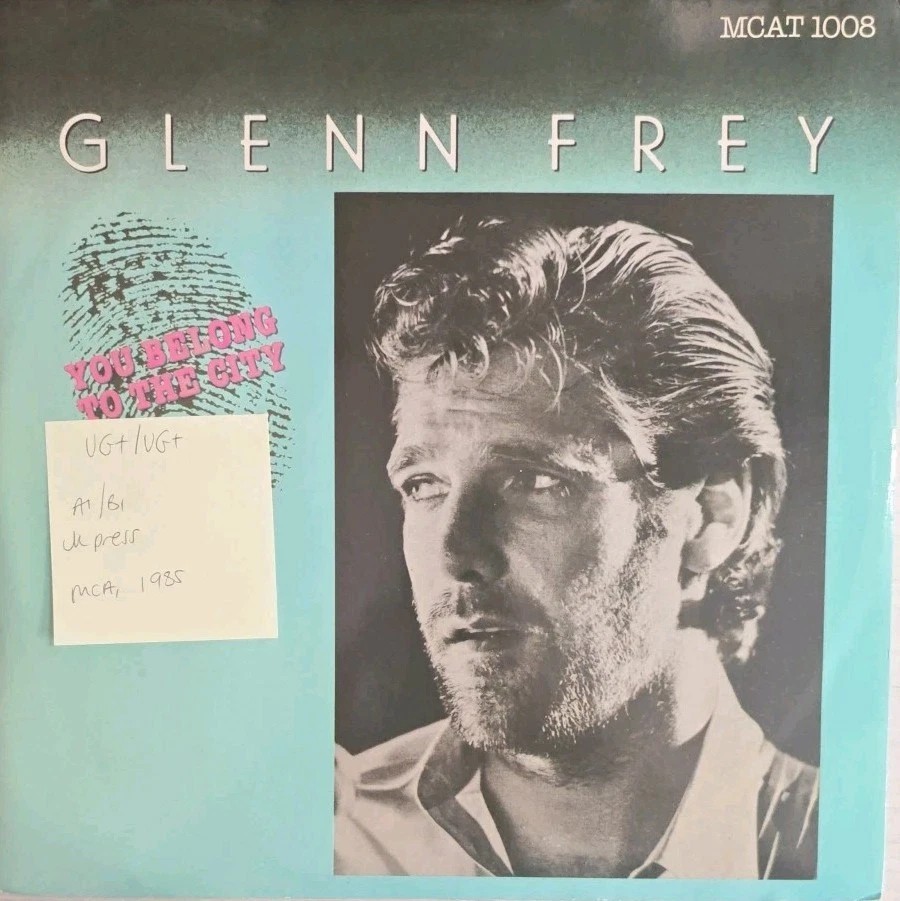 Glenn Frey You Belong To The City Vinyl Record 12" VG+/VG+ MCAT 1008 1985 sleeve Glenn Frey You Belong To The City Vinyl Record 12" VG+/VG+ MCAT 1008 1985 sleeve