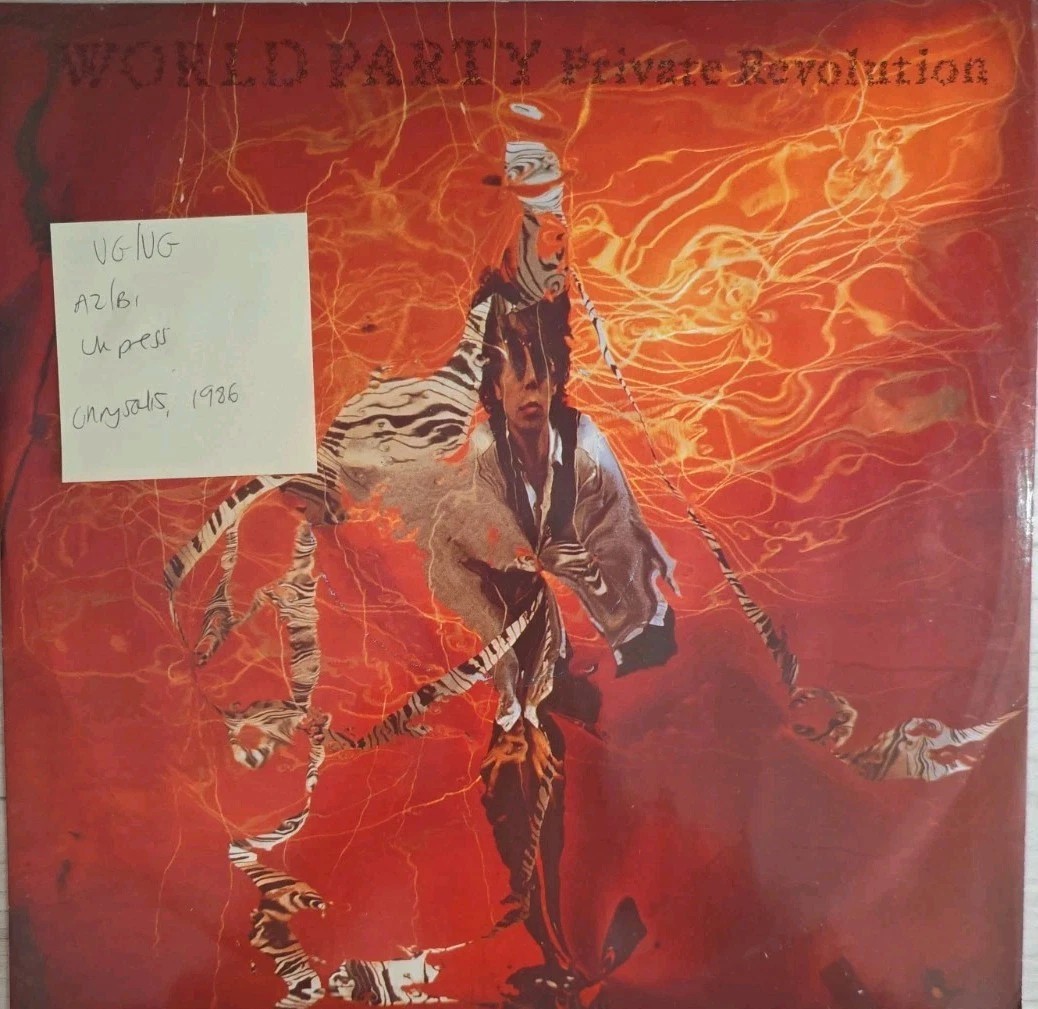 World Party Private Revolution Vinyl Record 12" VG/VG ENYX604 1986 sleeve World Party Private Revolution Vinyl Record 12" VG/VG ENYX604 1986 sleeve