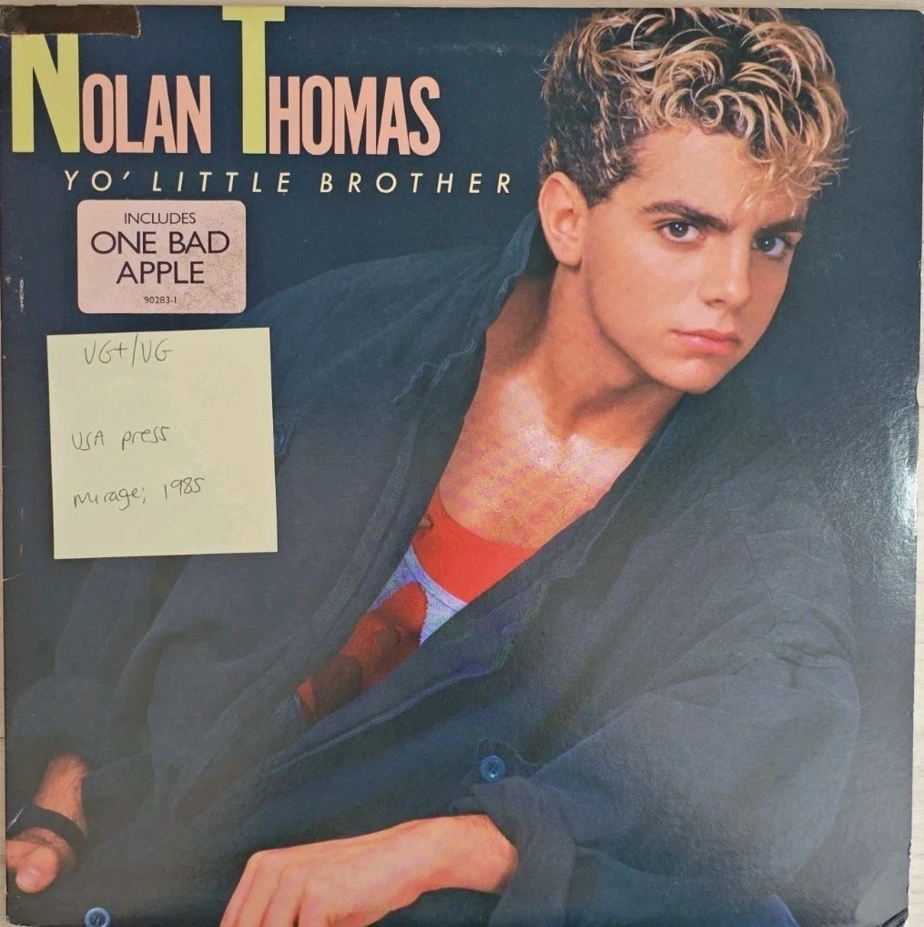 Nolan Thomas Yo' Little Brother Vinyl Record LP VG+/VG 90283-1 1985 sleeve Nolan Thomas Yo' Little Brother Vinyl Record LP VG+/VG 90283-1 1985 sleeve