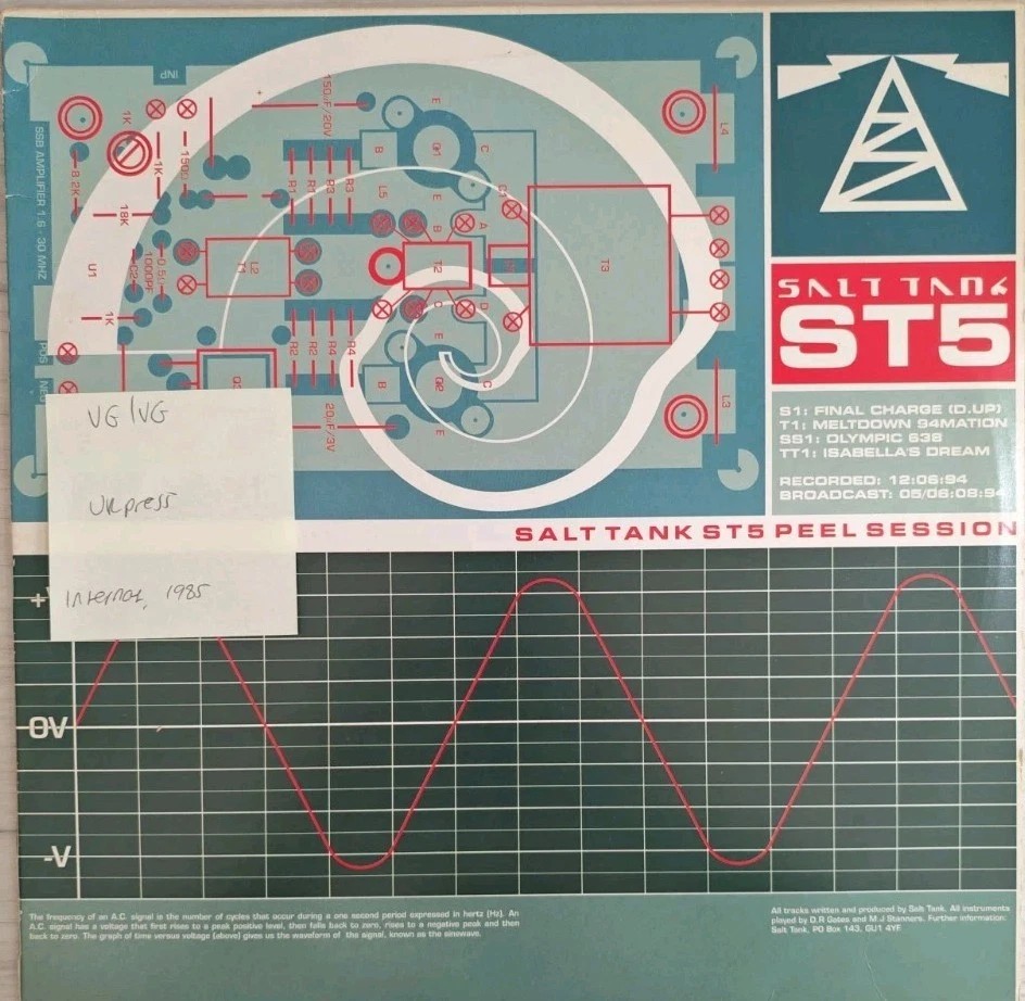 Salt Tank ST5 Peel Session Vinyl Record 2x12" VG/VG LIARX20 1985 sleeve Salt Tank ST5 Peel Session Vinyl Record 2x12" VG/VG LIARX20 1985 sleeve