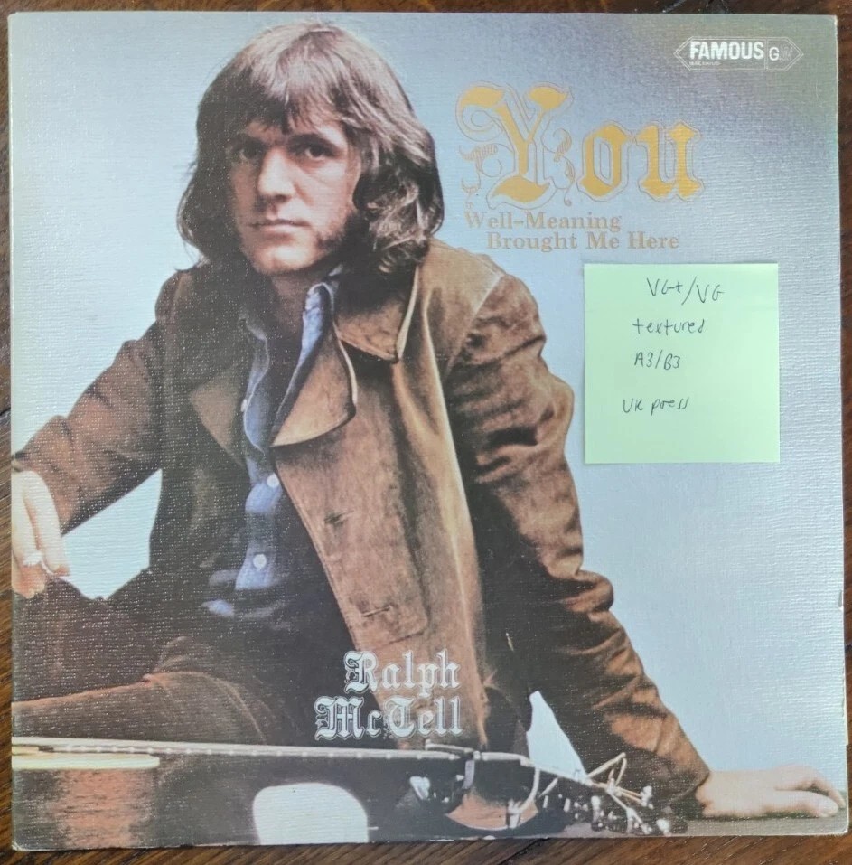 Ralph McTell You Well Meaning Brought Me Here Vinyl Record VG+/VG SFMA5753 1971 sleeve Ralph McTell You Well Meaning Brought Me Here Vinyl Record VG+/VG SFMA5753 1971 sleeve