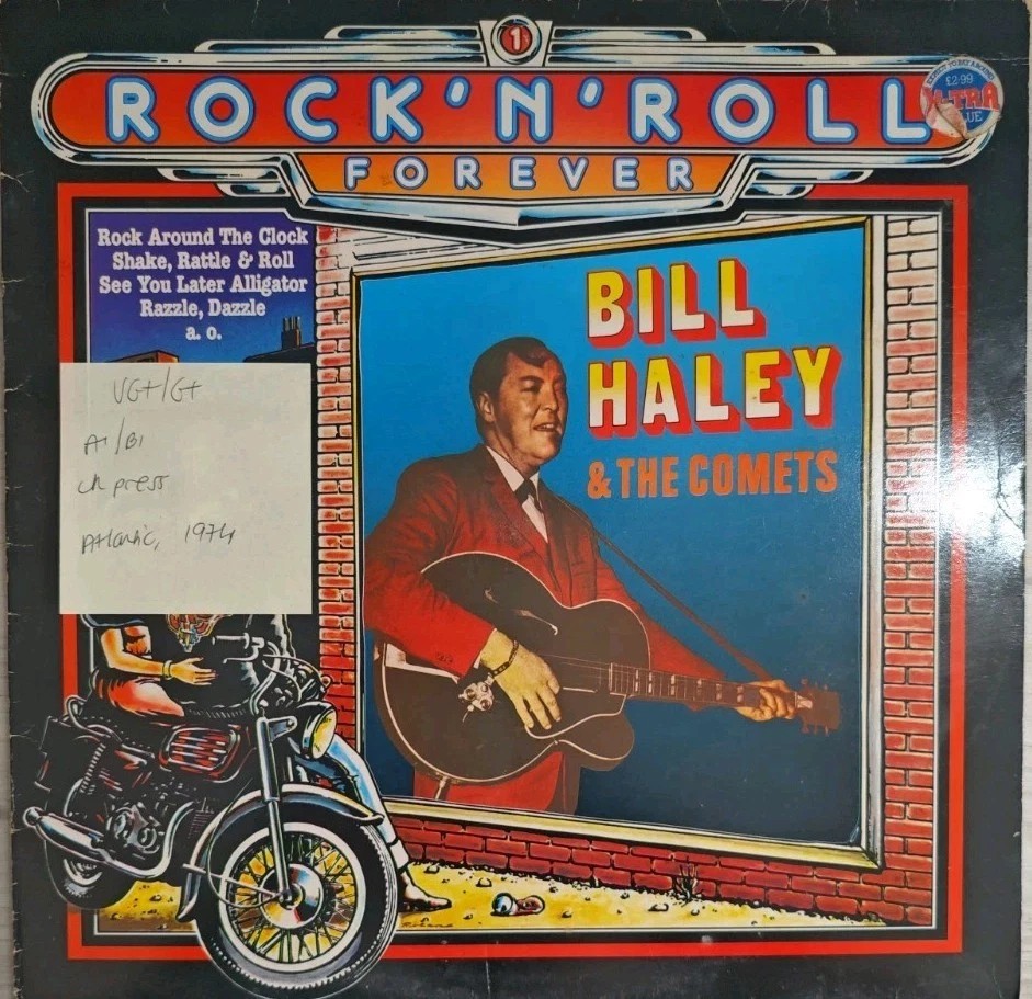 Bill Haley & The Comets Rock N Roll Forever Vinyl Record VG+/G+ K40555 1974 sleeve Bill Haley & The Comets Rock N Roll Forever Vinyl Record VG+/G+ K40555 1974 sleeve