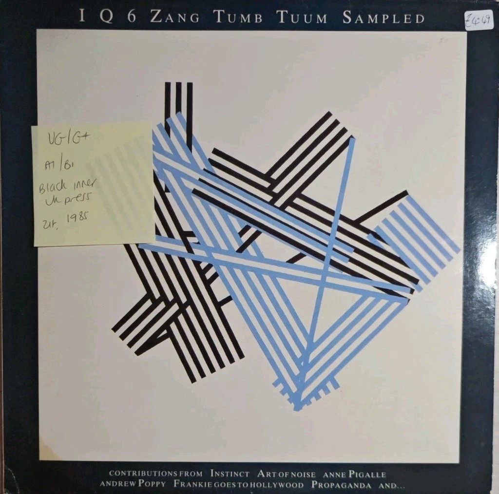 IQ6 Zang Tumb Tuum Sampled Vinyl Record VG/G+ ZIT1985 sleeve IQ6 Zang Tumb Tuum Sampled Vinyl Record VG/G+ ZIT1985 sleeve