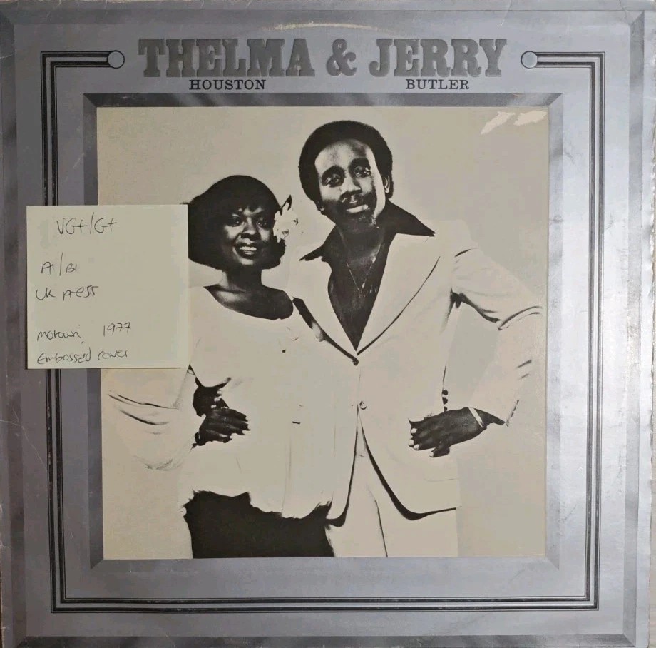 Thelma Houston & Jerry Butler Vinyl Record LP VG+/G+ STML12063 1977 sleeve Thelma Houston & Jerry Butler Vinyl Record LP VG+/G+ STML12063 1977 sleeve