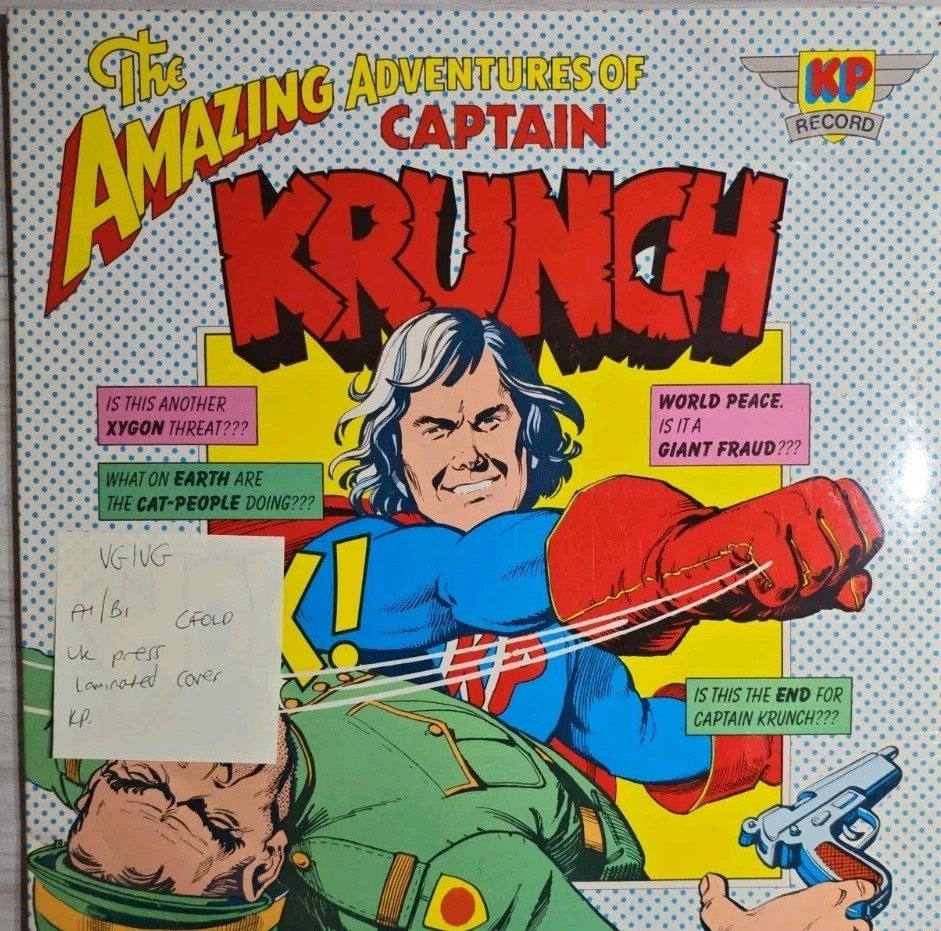 The Amazing Adventures Of Captain Krunch Vinyl Record VG/VG CK1B sleeve The Amazing Adventures Of Captain Krunch Vinyl Record VG/VG CK1B sleeve