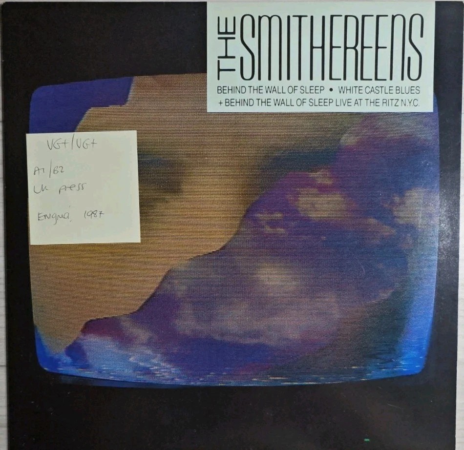 The Smithereens Behind The Wall Of Sleep Vinyl Record 12" VG+/VG+ ENIG2T 1987 sleeve The Smithereens Behind The Wall Of Sleep Vinyl Record 12" VG+/VG+ ENIG2T 1987 sleeve