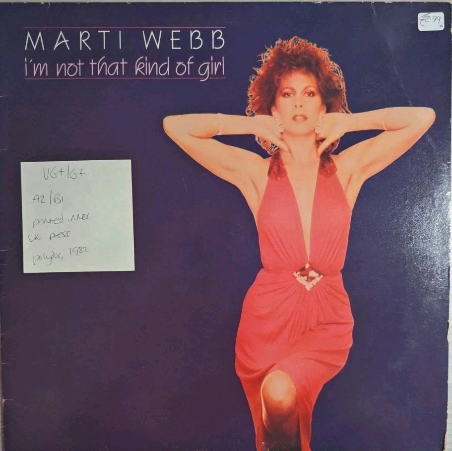 Marti Webb I'm Not That Kind Of Girl Vinyl Record LP VG+/G+ POLD 5071 1982 sleeve Marti Webb I'm Not That Kind Of Girl Vinyl Record LP VG+/G+ POLD 5071 1982 sleeve
