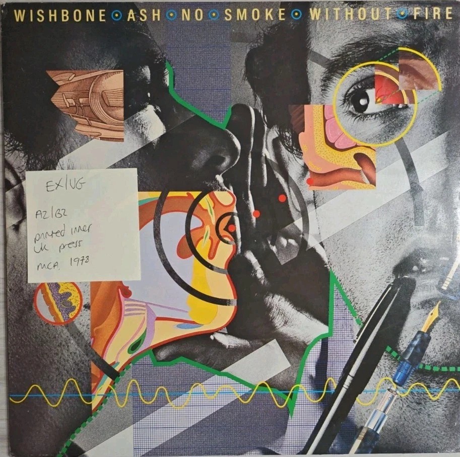 Wishbone Ash No Smoke Without Fire Vinyl Record EX/VG MCG3528 1978 sleeve Wishbone Ash No Smoke Without Fire Vinyl Record EX/VG MCG3528 1978 sleeve