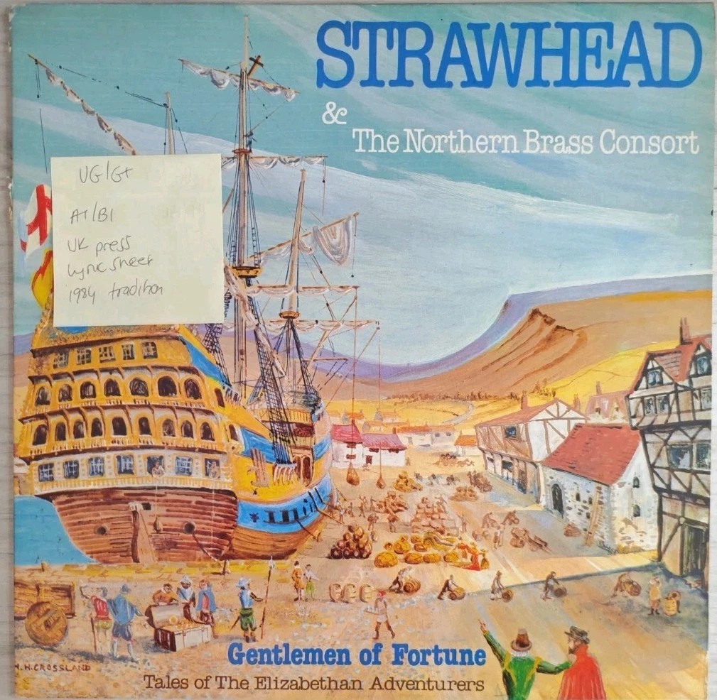 Strawhead Gentlemen Of Fortune Vinyl Record VG/G+ TSR045 1984 sleeve Strawhead Gentlemen Of Fortune Vinyl Record VG/G+ TSR045 1984 sleeve