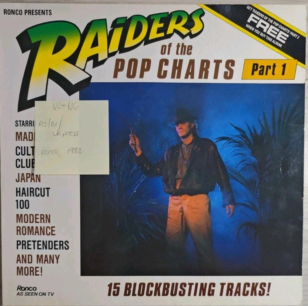 Various Raiders Of The Pop Charts Part 1 Vinyl Record VG+/VG RTL2088 1982 sleeve Various Raiders Of The Pop Charts Part 1 Vinyl Record VG+/VG RTL2088 1982 sleeve
