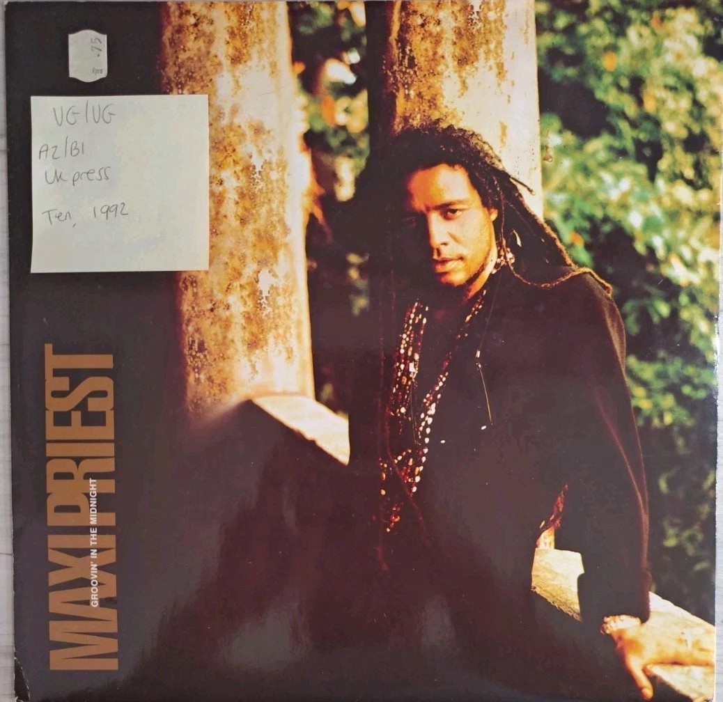 Maxi Priest Groovin' In The Midnight Vinyl Record 12" VG/VG TENX412 1992 sleeve Maxi Priest Groovin' In The Midnight Vinyl Record 12" VG/VG TENX412 1992 sleeve