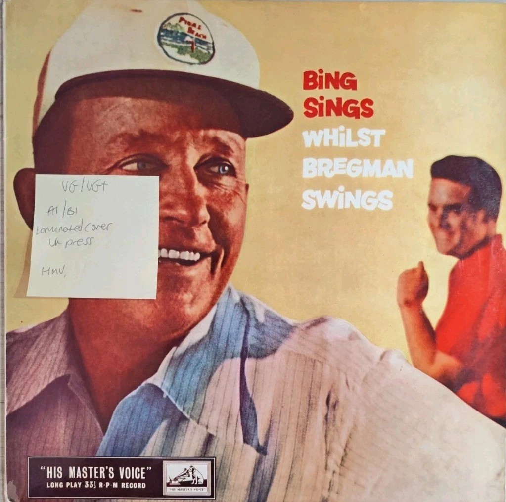 Bing Crosby Bing Sings Whilst Bregman Swings Vinyl Record VG/VG+ CLP 1088 sleeve Bing Crosby Bing Sings Whilst Bregman Swings Vinyl Record VG/VG+ CLP 1088 sleeve
