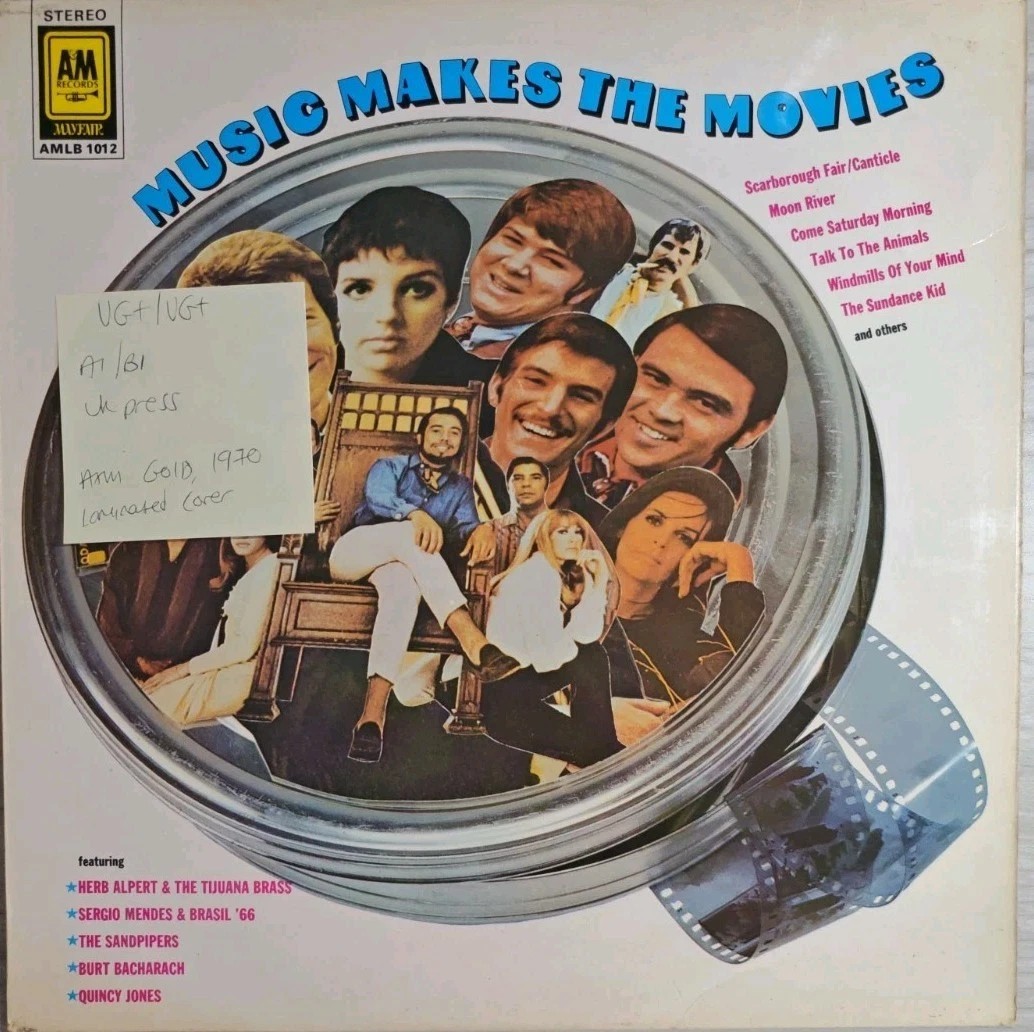 Various Music Makes The Movies Vinyl Record LP VG+/VG+ AMLB1012 1970 sleeve Various Music Makes The Movies Vinyl Record LP VG+/VG+ AMLB1012 1970 sleeve
