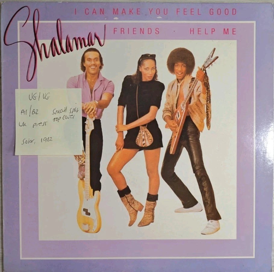 Shalamar I Can Make You Feel Good Vinyl Record 12" VG/VG K 12599 1982 sleeve Shalamar I Can Make You Feel Good Vinyl Record 12" VG/VG K 12599 1982 sleeve
