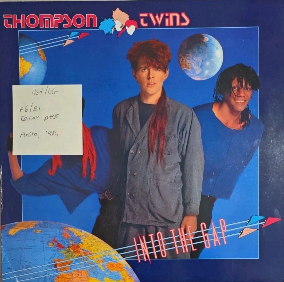 Thompson Twins Into The Gap Vinyl Record VG+/VG 205971 1984 sleeve Thompson Twins Into The Gap Vinyl Record VG+/VG 205971 1984 sleeve