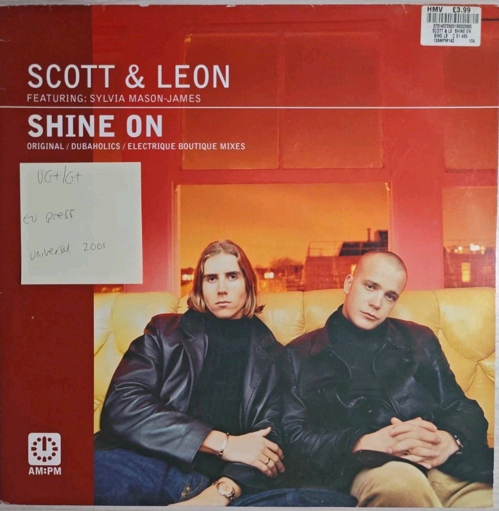 Scott & Leon Featuring Sylvia Mason James Shine On Vinyl Record VG+/G+ LC00407 sleeve Scott & Leon Featuring Sylvia Mason James Shine On Vinyl Record VG+/G+ LC00407 sleeve