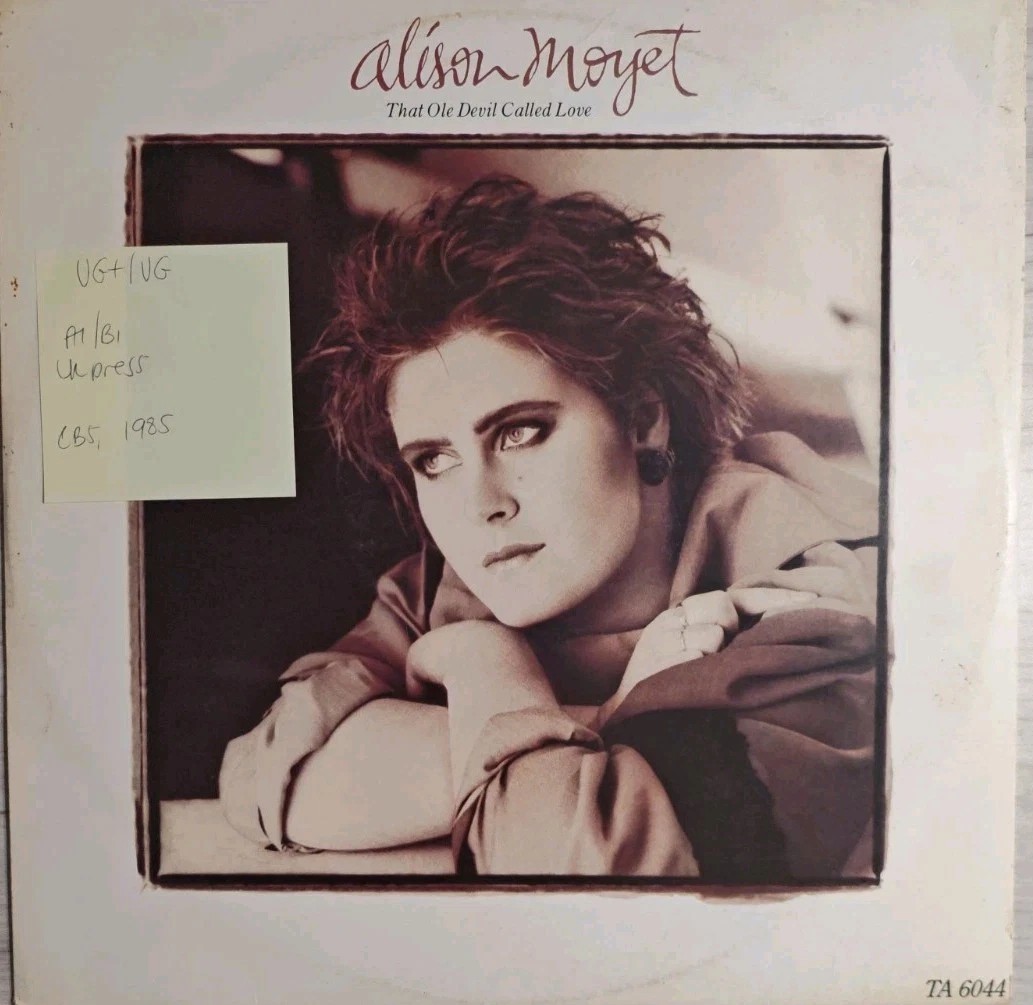 Alison Moyet That Ole Devil Called Love Vinyl Record 12" VG+/VG TA 6044 1985 sleeve Alison Moyet That Ole Devil Called Love Vinyl Record 12" VG+/VG TA 6044 1985 sleeve