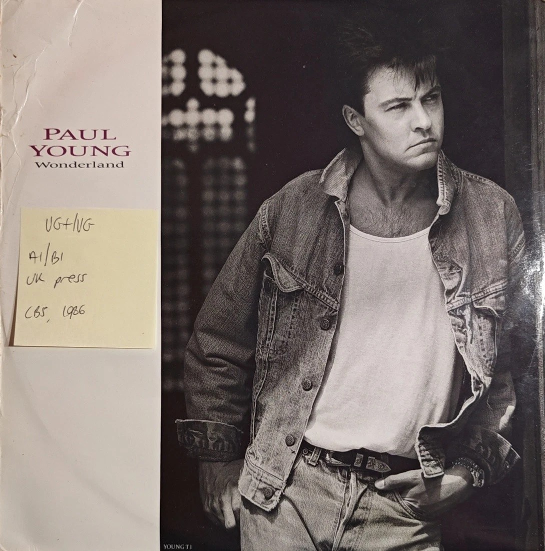 Paul Young Wonderland Vinyl Record 12" VG+/VG YOUNG T1 1986 sleeve Paul Young Wonderland Vinyl Record 12" VG+/VG YOUNG T1 1986 sleeve